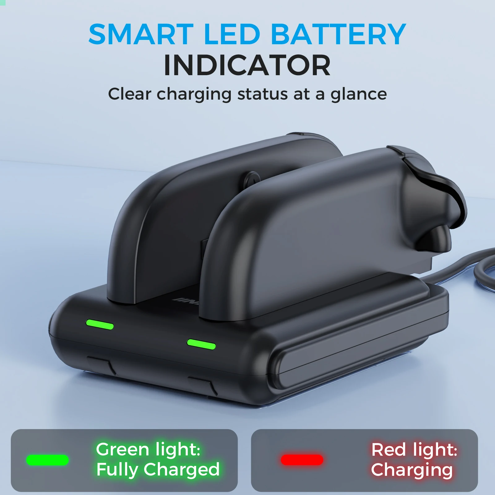 IINE Mini Charging Stand for Switch 2: 3 - hour Fast Charging, Safe Charging, Compact and Portable, Charging Indicator Light