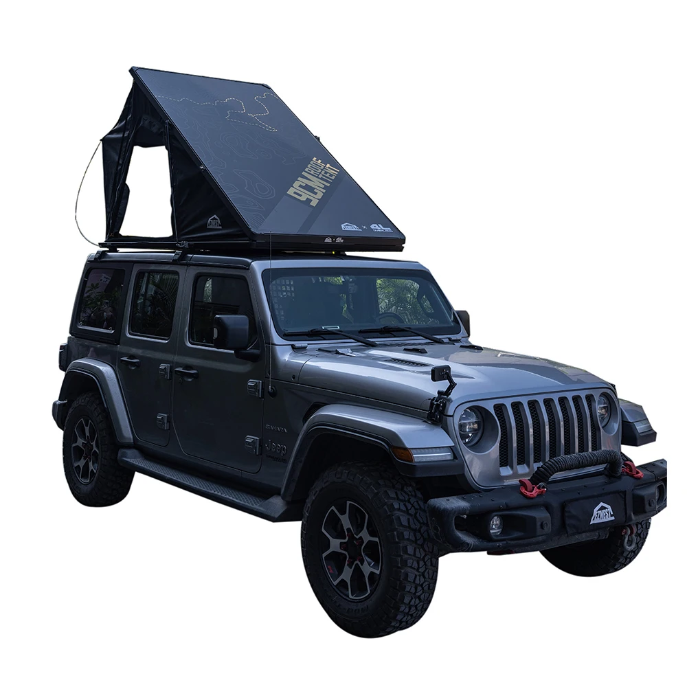 Hard Shell Rooftop Camping Tent 9cm Thickness Roof Top Tent for Jeep Wrangler JL 2018-2026 4-Door JL1358