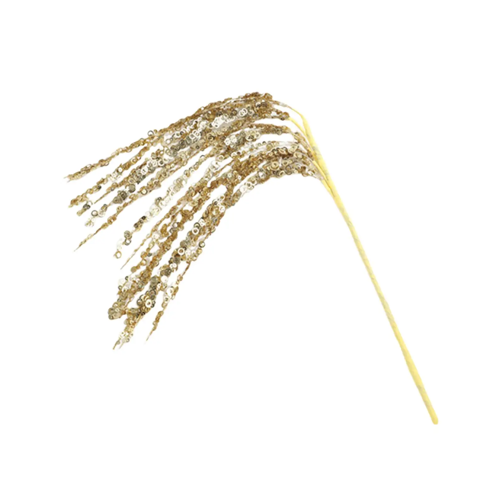 Ornement de sélection de paillettes artificielles, décoration de branches de paillettes de noël, arrangement floral brillant et scintillant