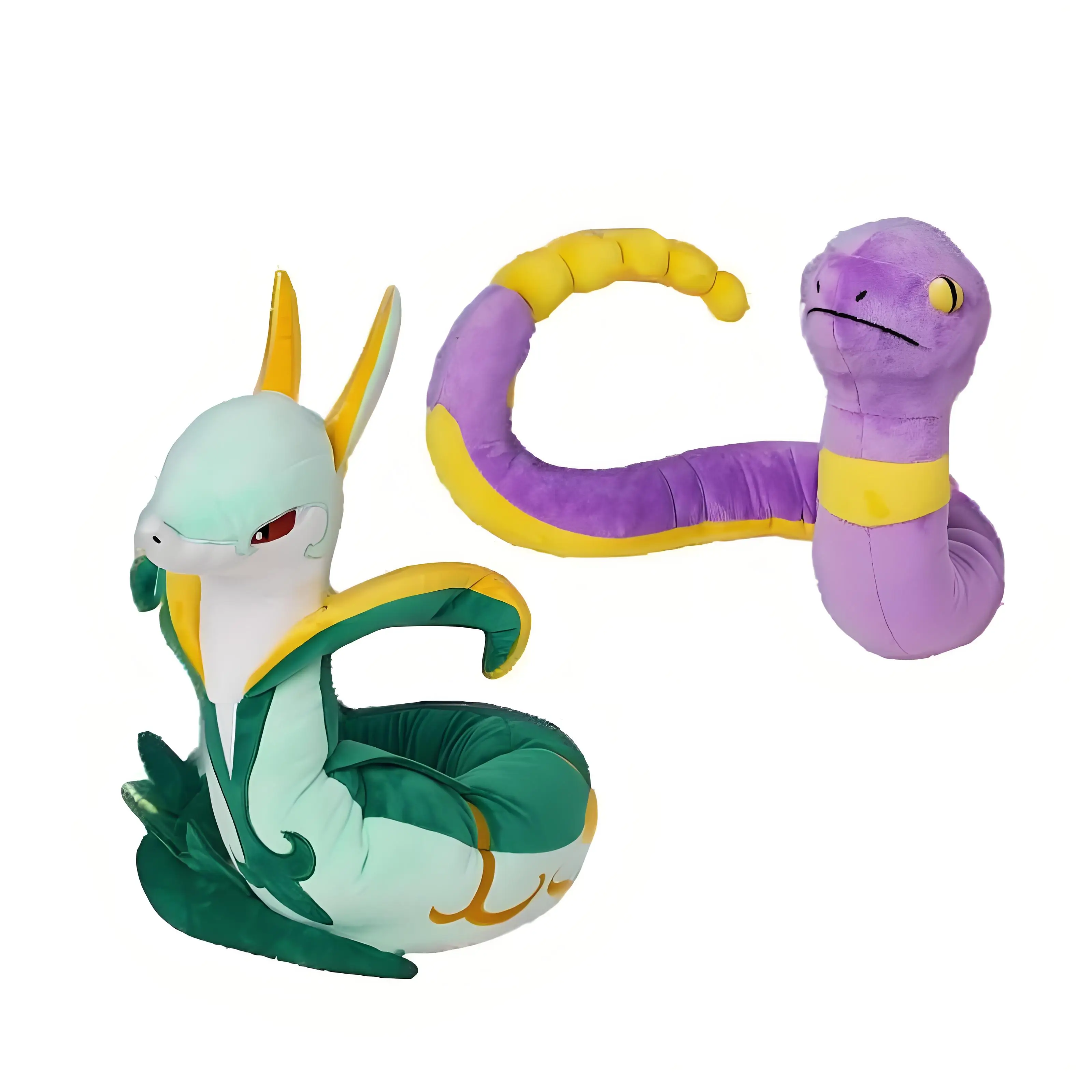 Pokémon Plush Toy - Flexible Twistable Arbok & Serperior Stuffed Animal Pillow - Children's New Year Gift & Souvenir
