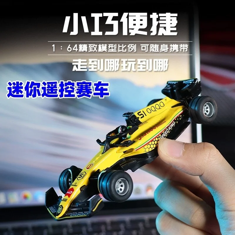 

In Stock 1:64 Alloy RC Formula Race Car Dual Control Mini Model Portable Kids Toy Vehicle Perfect Birthday Gifts
