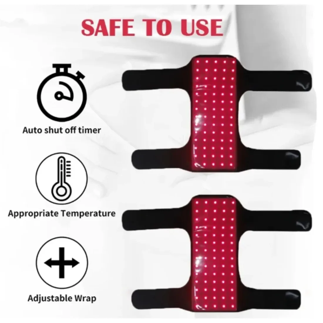 140 LED red&infrared belt – full body shaping wrap. Reduces muscle stiffness, waist pad for lasting comfort support