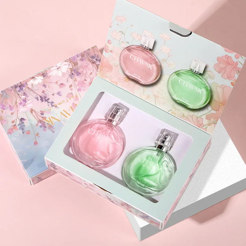 

Women's Perfume Gift Box Set Green Pink Encounter Fresh Sweet Floral Fragrance Lasting Eau De Toilette Sexy Lady Charming Parfum