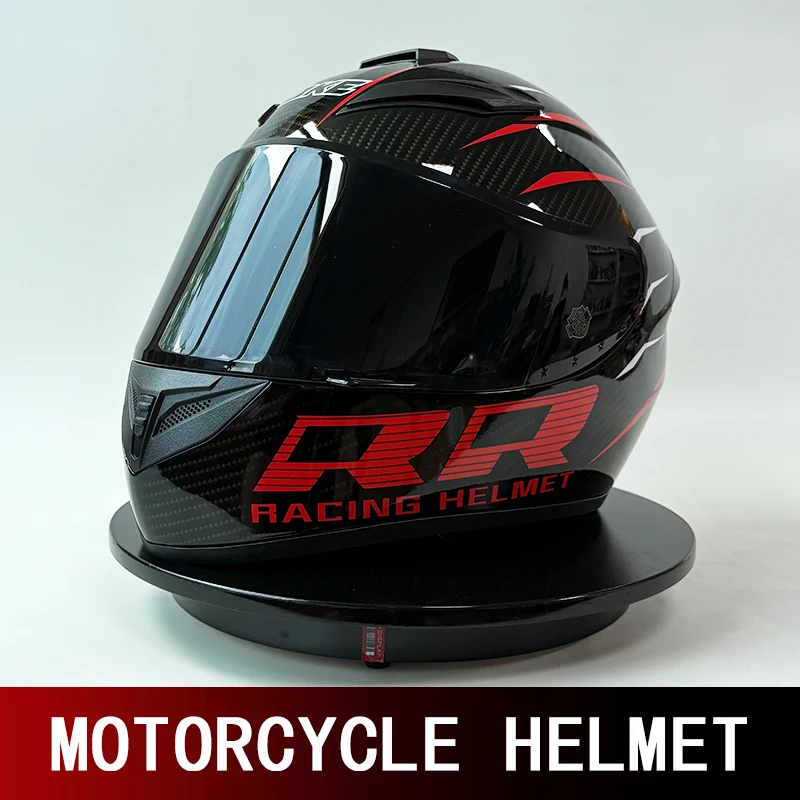 DOT Full Helmet Motorcycle Imitation Men and Women Riding Electric Cars Couple Helmet Four Seasons Anti-Fog Karting Helmet