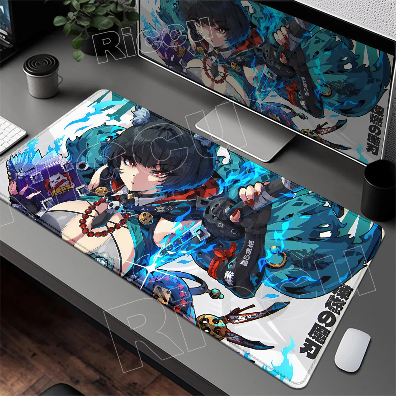 

New Mouse Pad Game Laptop Anime Rubber Gamer Desk Mat PC Computer Zenless Zone Zero Hoshimi Miyabi Keyboard Pad Kawaii Mousepad