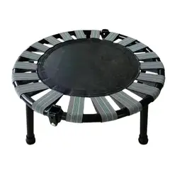 Mini Trampoline With 165 Lbs Max Load Foldable Silent Stable Jumping Bed For Kids And Adults Indoor Playing And Fitness