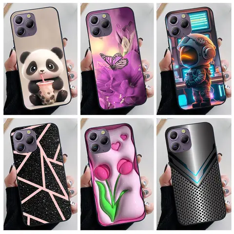 For Blackview A96 A85 A100 A200 Pro Phone Case Lovely Panda Cartoon Painting Soft Siliocne Coque For Blackview A60 Covers