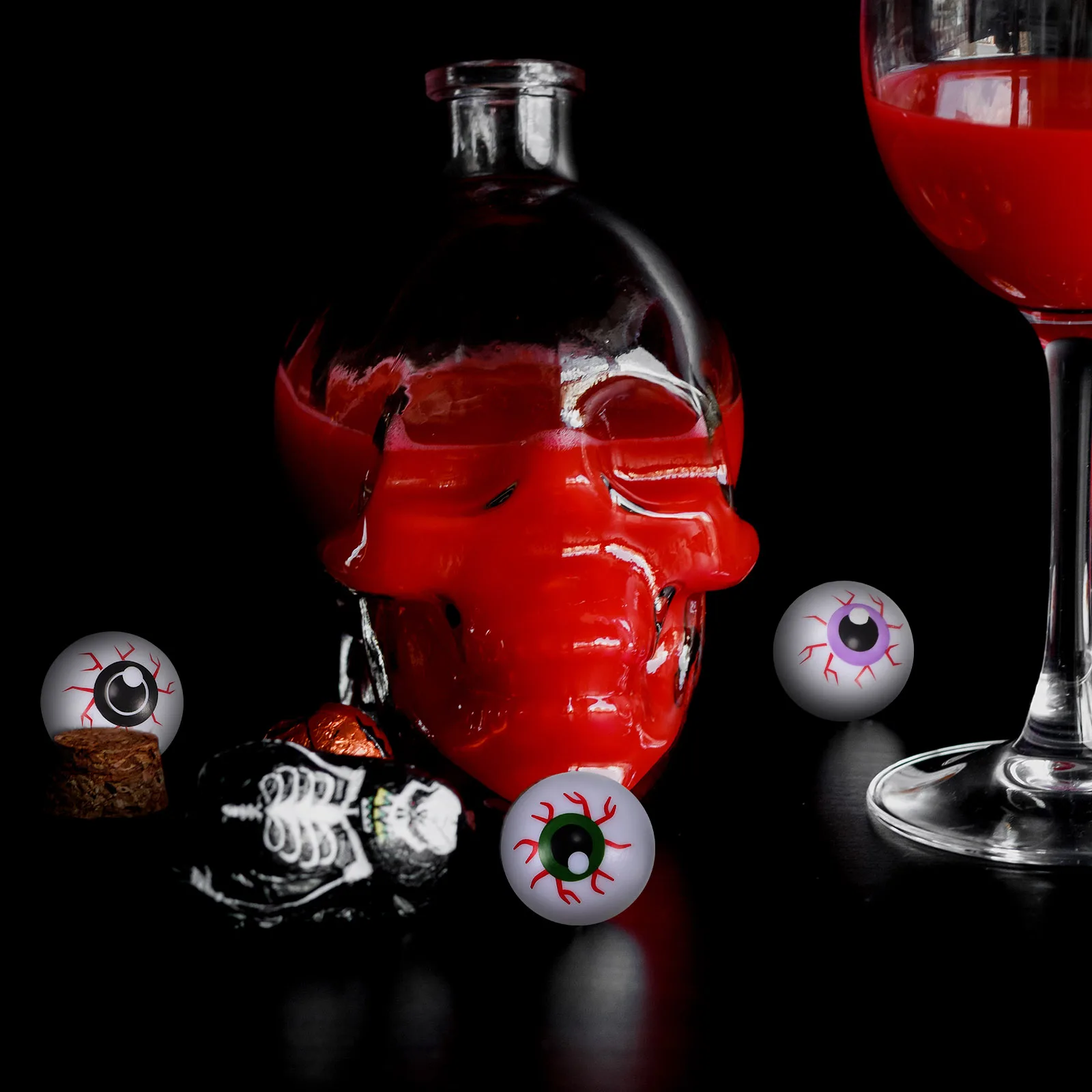 20 pcs Halloween Eyeballs Realistic Fake Eye Balls Plastic Party Supplies Decor For Crafts Props Ghostly Decoration