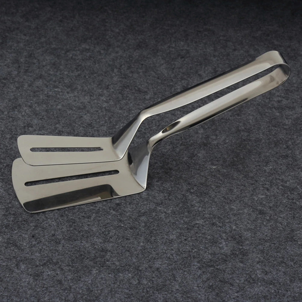 

Stainless Steel Kitchen Tongs Serving Tools Heat Resistant Anti Slip Grips Salad Bread Clip Buffet Utensils Premium Quality