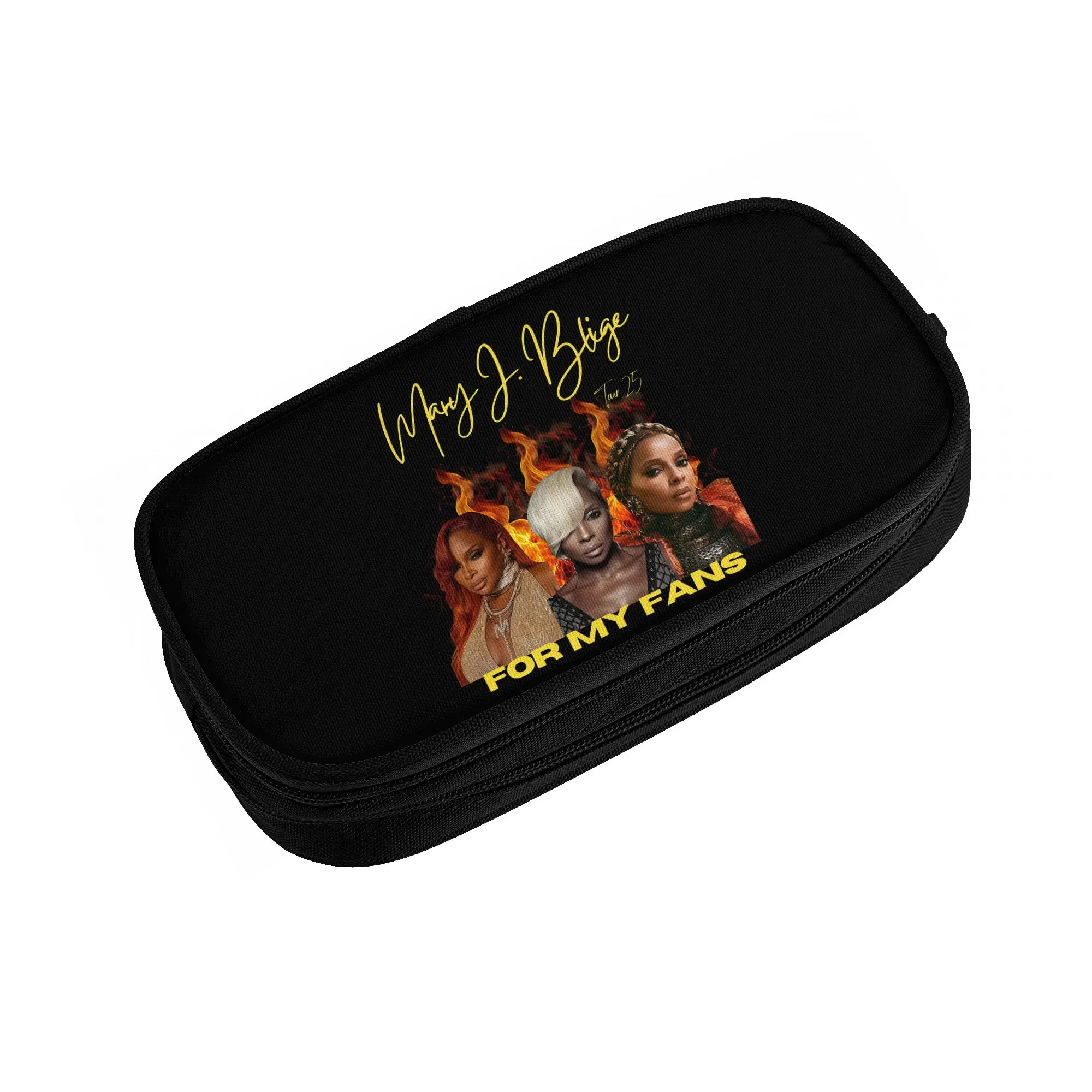 Mary Jane Blige  Cute Pencil Cases Girls Boys Large Capacity Singer Queen Hip-Hop of R&B  Pencil Bag School Accessories
