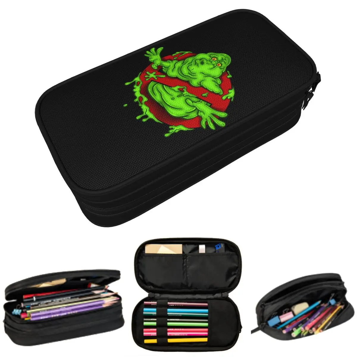 Ghostbusters Monster Movie Ghost Busters Pencil Case for Kids School Pen Box Pencil Bag Stationery Supplies Pen Holder Bag