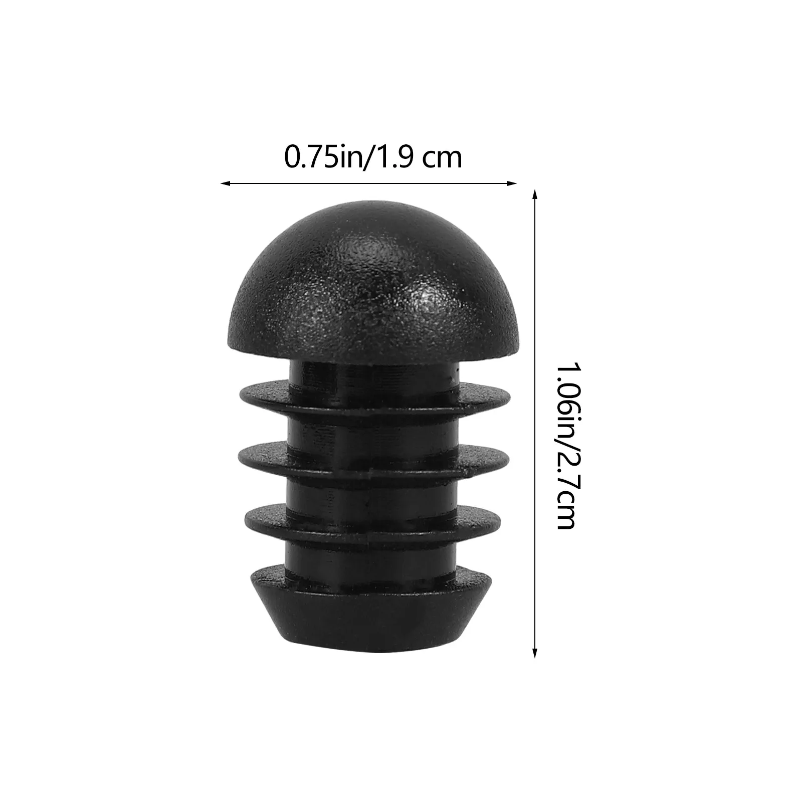 50Pcs Chair Leg Caps Plastic Tubing End Caps Wear Resistant Furniture Leg Inserts Table Feet Protectors Chair Glide Finishing