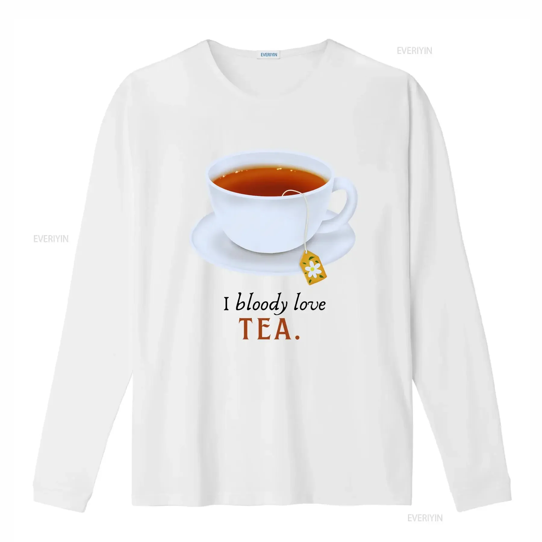 I Bloody LOVE TEA T shirt British Lover English Cup of Jenny Addict Teaaholic vintage Washed homme Stylish Slightly streetwear