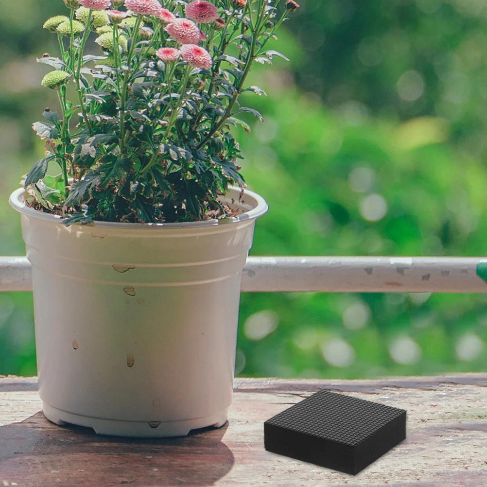 4 قطعة وسادة الزهرية تنفس شبكة حصيرة لحماية تصريف التربة زارع اناء للزهور منصات سفلية كوستر صافي