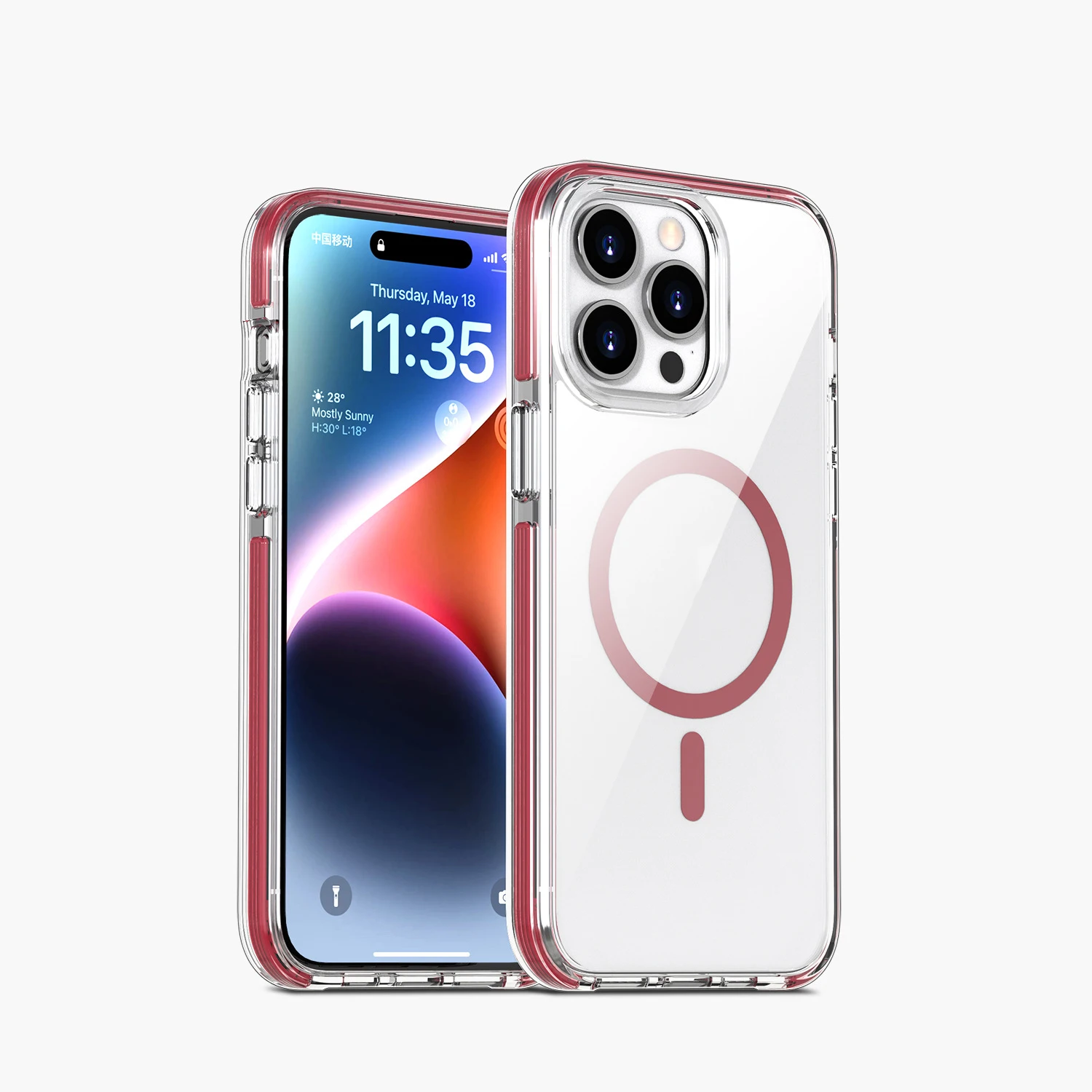 Clear Case for iPhone 15, [Compatible with magnetic] Skin-Friendly Hard PC Clear Back [Anti-Yellowing] Military Grade Drop