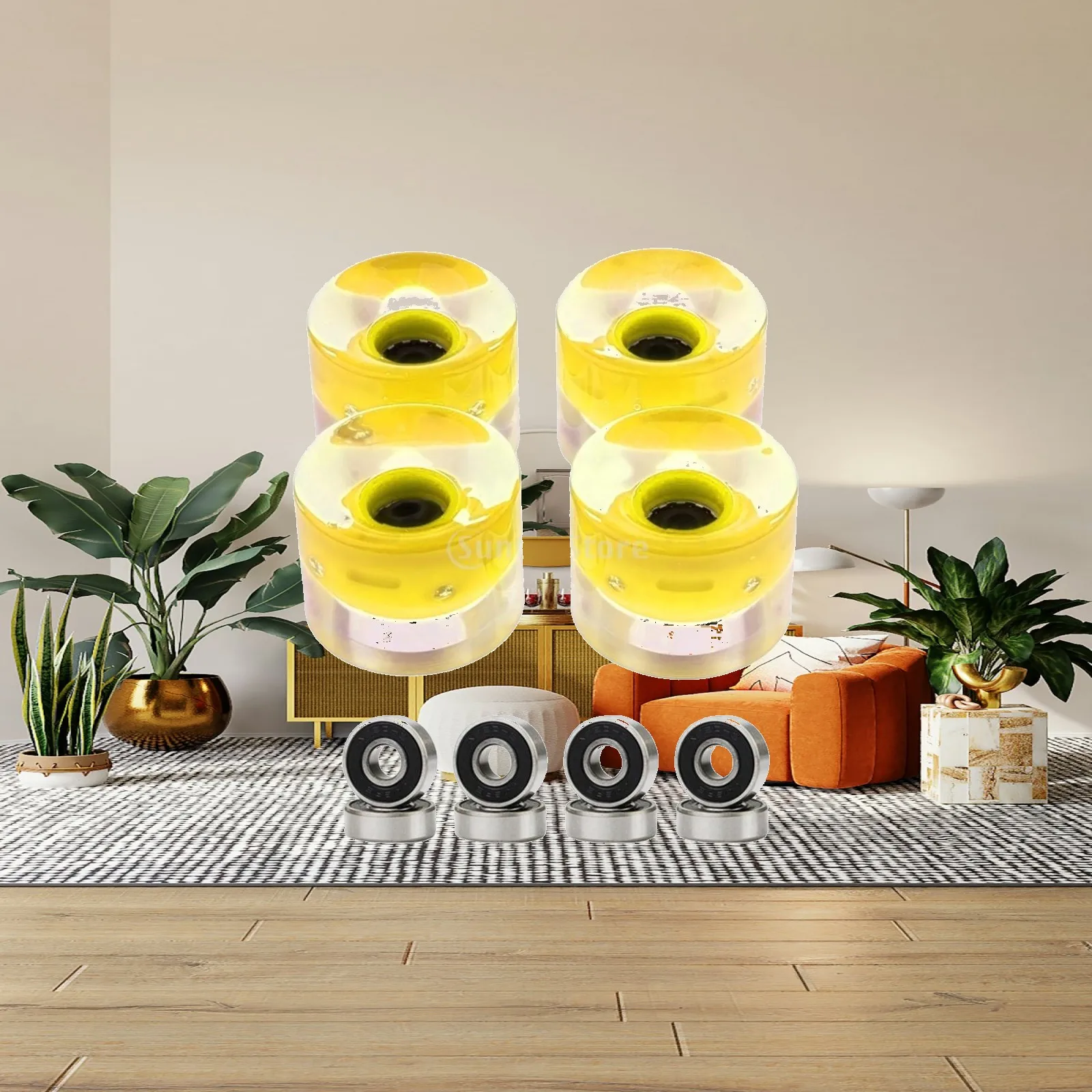 4x-luminous-skateboard-wheels-high-strength-pu-cruiser-wheel-replacement-78a