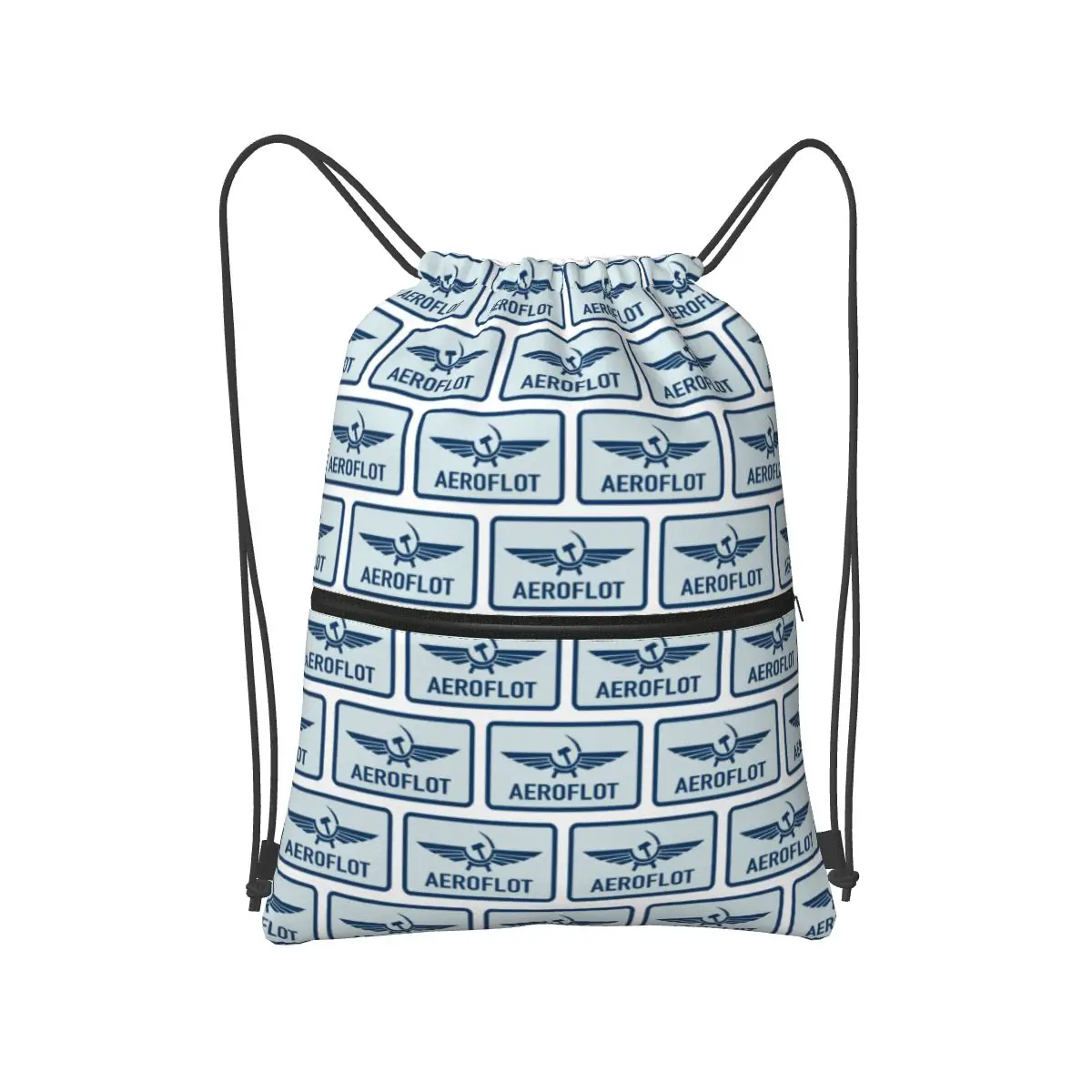 

Aeroflot Aviation Russe Pilote Aerospace Aviateur Backpacks Multi-function Drawstring Bags Shoes Bag Book Bags for Travel School