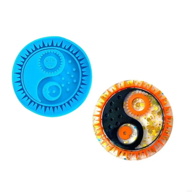 Handmade Silicone DIY Mobile Stand Mould Featuring Elegant Bagua
