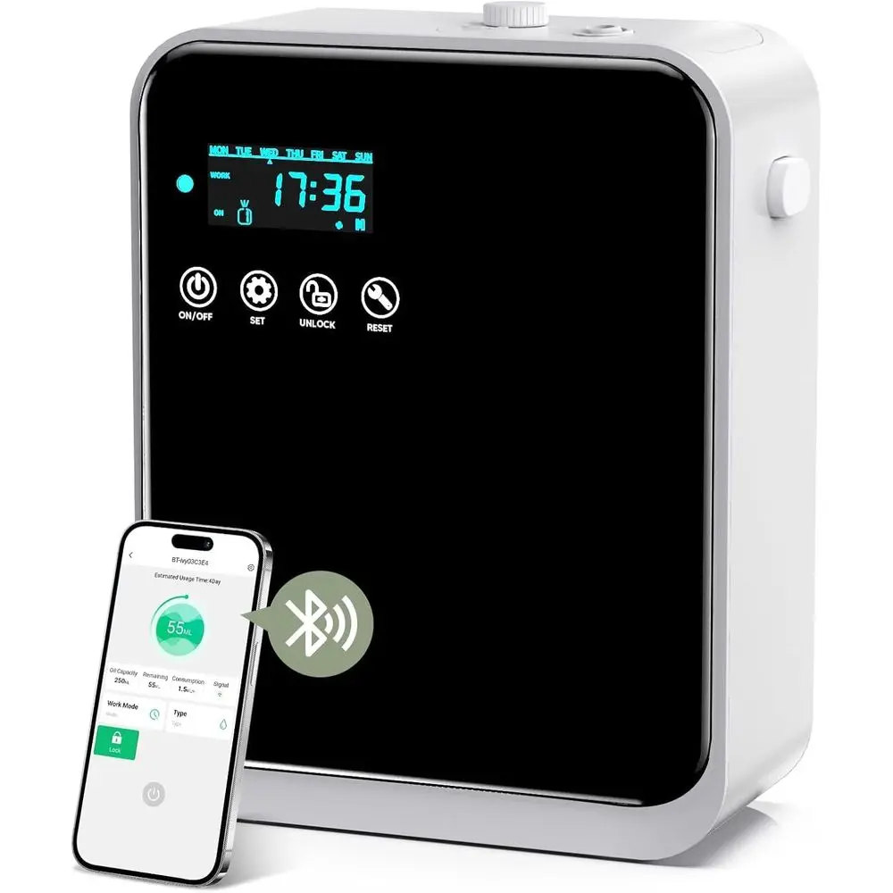 

Аромадиффузор для дома и коммерческого использования, до 1500 кв. футов, 240 мл, для больших помещений, Smart Scent Air