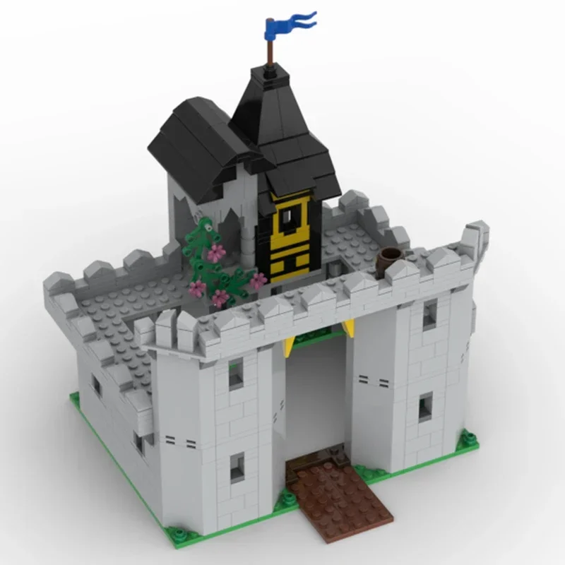 Medieval Castle Model Moc Building Bricks Black Falcon's Fortress Technology Modular Blocks Gift Christmas Toy DIY Sets Assembly