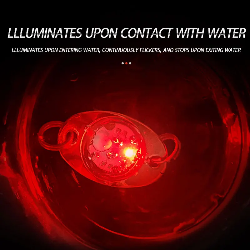 Fishing Tools Mini LED Deep Drop Underwater Diamond Light Eye Lure Waterproof Fishing Flashing Light Attract Squid Bait