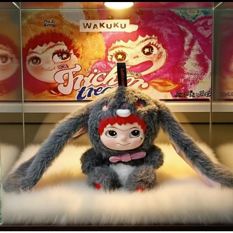 

Anniversary New Fashion Toy Blind Box Plush Pendant Wakuku Fox Rabbit Prank Diary Series Girl Gift Cute Jewelry Mystery Box