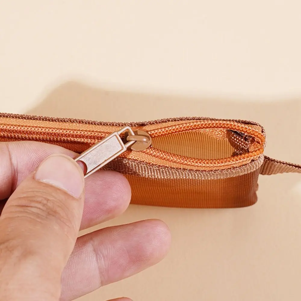 

Portable Mesh Coin Purse Large Capacity Zipper Key Bag Multifunction Transparent Credit Card Pouch