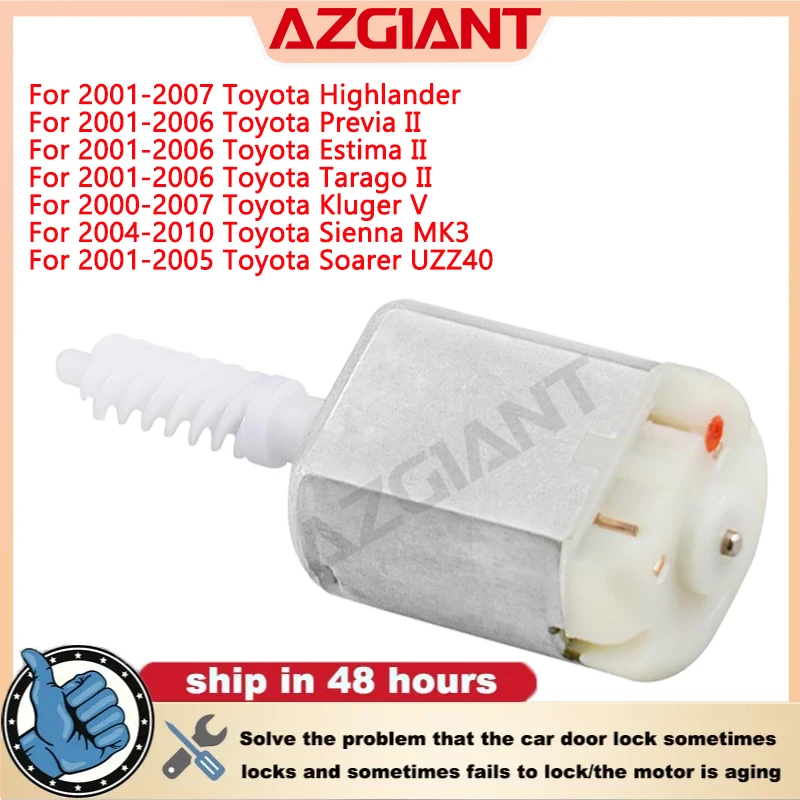 

KN619Z12 Car Door Lock Actuator Motor DC 12V For Toyota Highlander Sienna MK3 Soarer UZZ40 Previa/Estima/Tarago MK2 Kluger MK5