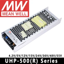 LEDディスプレイ付き電源,Well-UHP-500シリーズ,UHP-500R-4.2V, 5v,12v,15v,24v,36v,48v,55v,fc,冗長機能