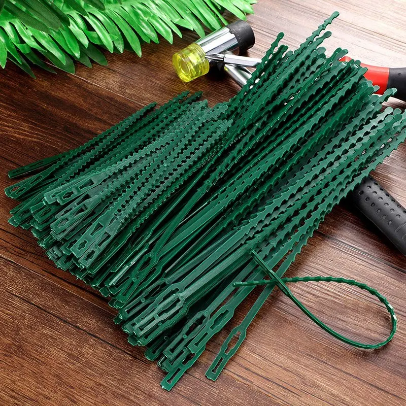 200 Pieces Of Adjustable Plant Tie Green Multifunctional Garden Plant Tie (13 And 17 Cm, Garden Tie)