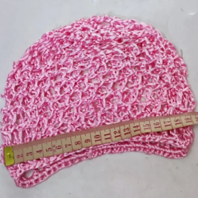 1Pc Mesh Crochet Hair Net Woven Hair Caps Bonnet Night Cap Sleep Cap for Women Girls Wig Head Cover Accessories Solid Color 2026