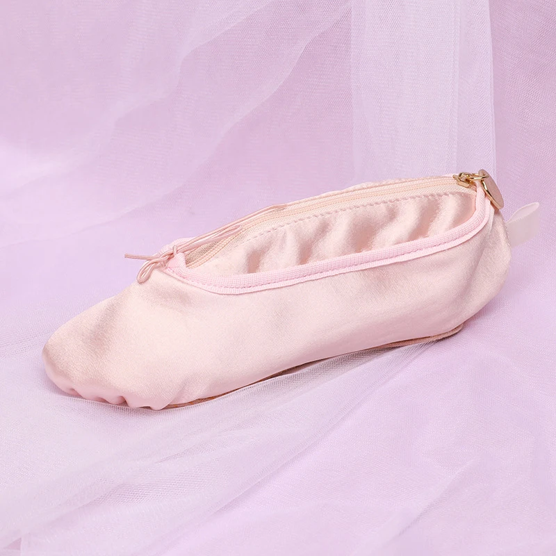 Ballet Shoes Creative Design Girl Heart Makeup Bag Female Stationery Storage Student Pencil Case