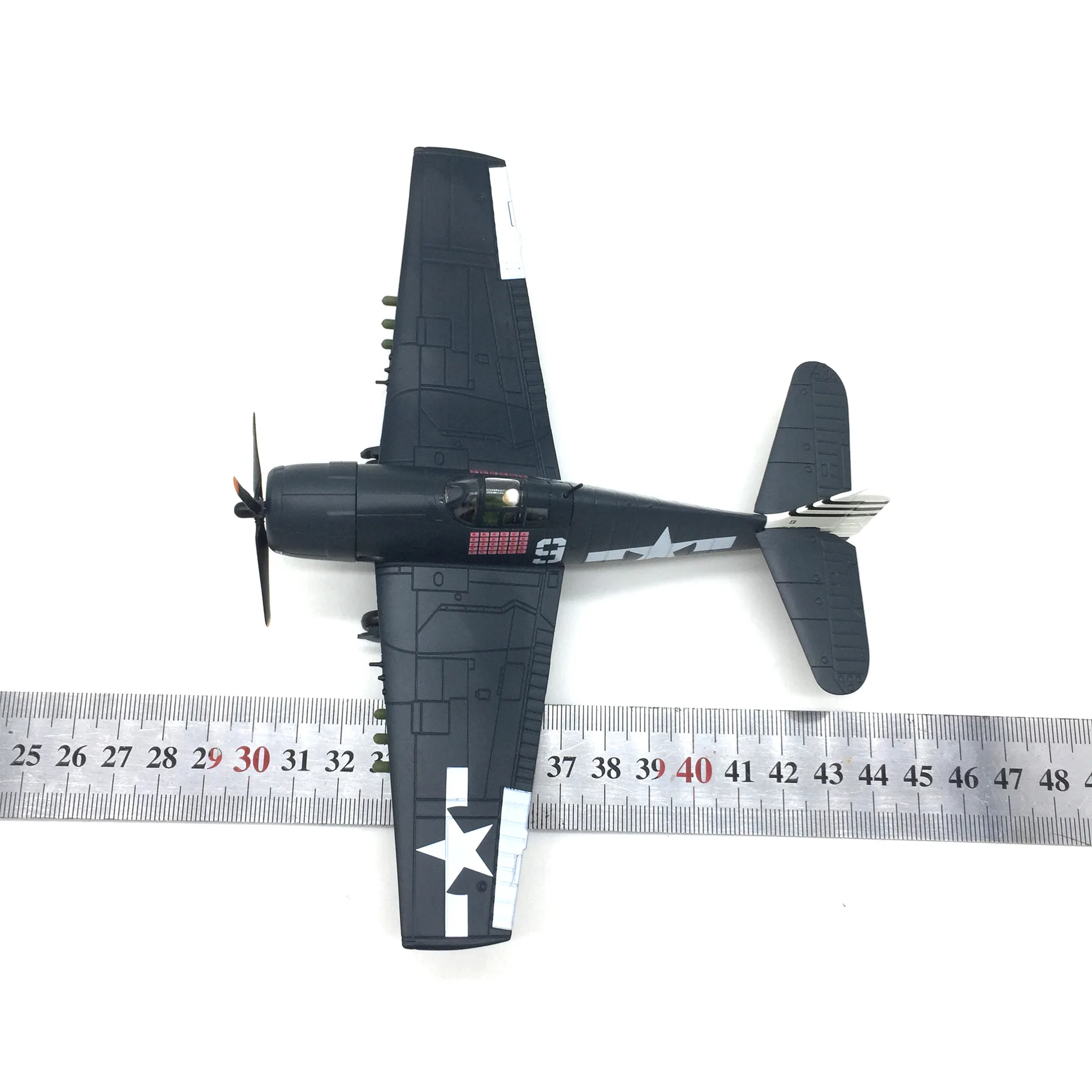 Scale 1/72 Fighter Model, US F6F Hellcat Military Aircraft Replica Aviation World War WW2 Plane Collectible Toys for Boys