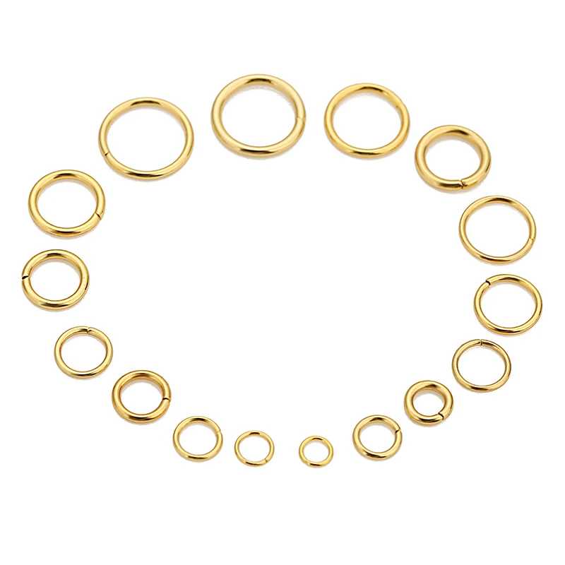 100pcs 3.5/4/5/6/7/8/9/10mm Every Stainless Steel PVD Jump Rings Split Rings for DIY Necklace Earrings Jewelry Accessories image 5