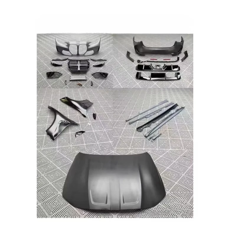 

2021-2023 4 Series G22G23 Plastic Modified Large Bumper M4 Front and Rear Hood Mudguard Side Skirt New Condition