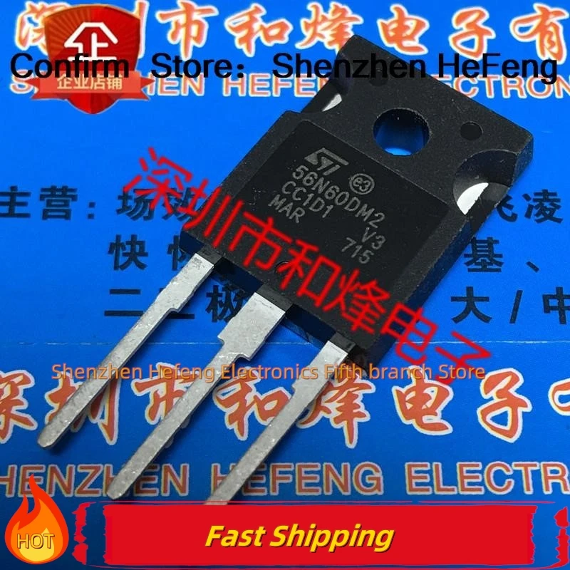 10 PZ/LOTTO STW56N60DM2 56N60DM2 TO-247 600 V 50A Originale Migliore Qualità Qualità