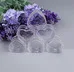 Beauty Container 2Pcs Plastic Heart-shaped Empty Cosmetics Lipstick Cream Can Container Small Plastic Box Small Jars