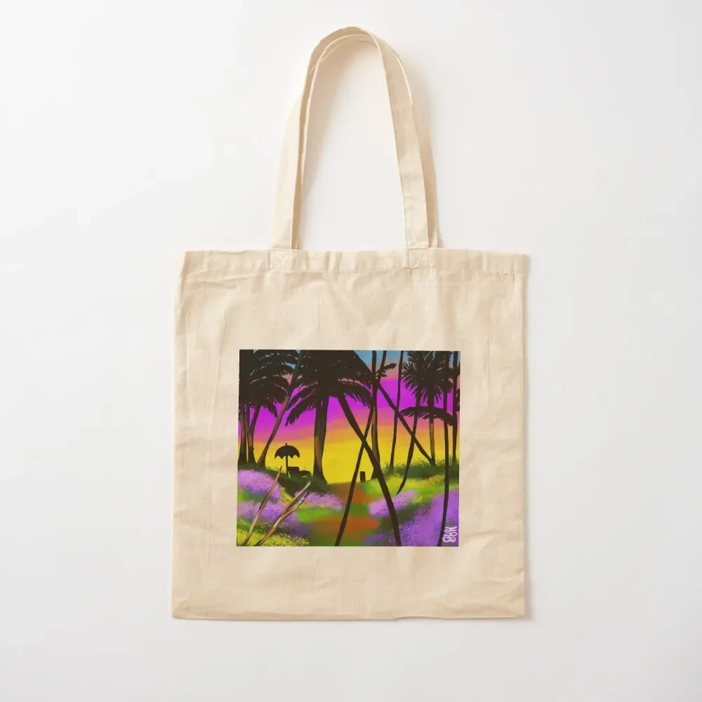 Tropical Relaxation Tote Bag Custom bag Shopping bags tote bag canvas