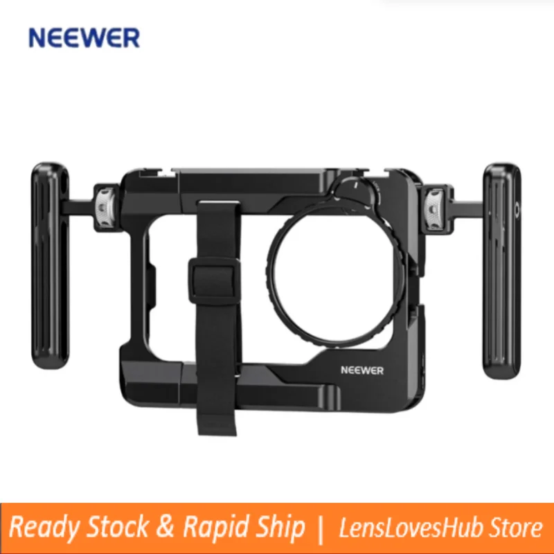 

NEEWER Universal Smartphone Video Rig with Handles 67mm Filter Adapter Phone Cage for iPhone 16 15 Pro Max Samsung S24 S23 Ultra