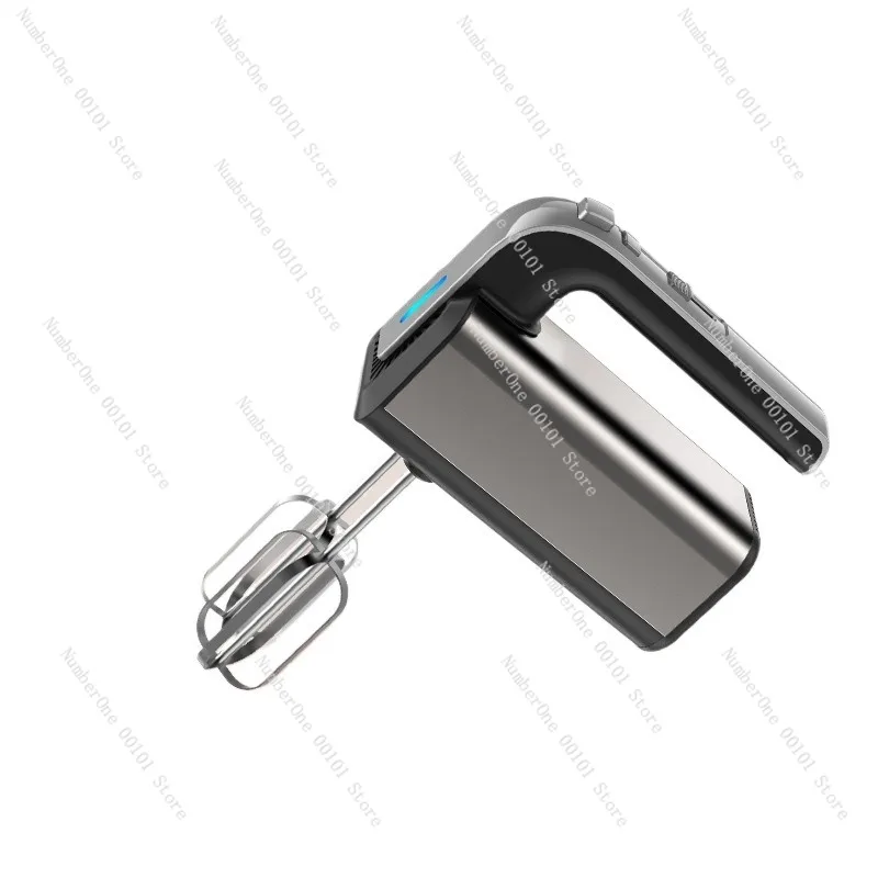 Handheld electric egg beater, stainless steel, high-power motor, for whipping cream, mixing dough,multi-speed,compact,easy-clean