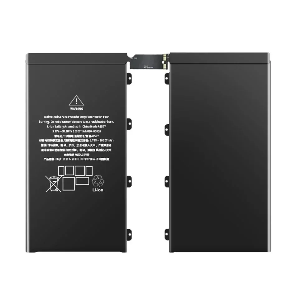 Batterie de remplacement Pro 12.9, 10307mAh, pour Apple iPad Pro 12.9 1er Pro 12.9 A1584 A1652 A1577