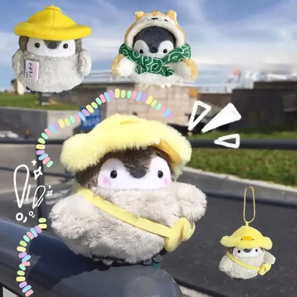 

Cute Penguin Plush Key Ring Tourist Hat Penguin Keychain For Girls Gifts Creative School Bag Keychain