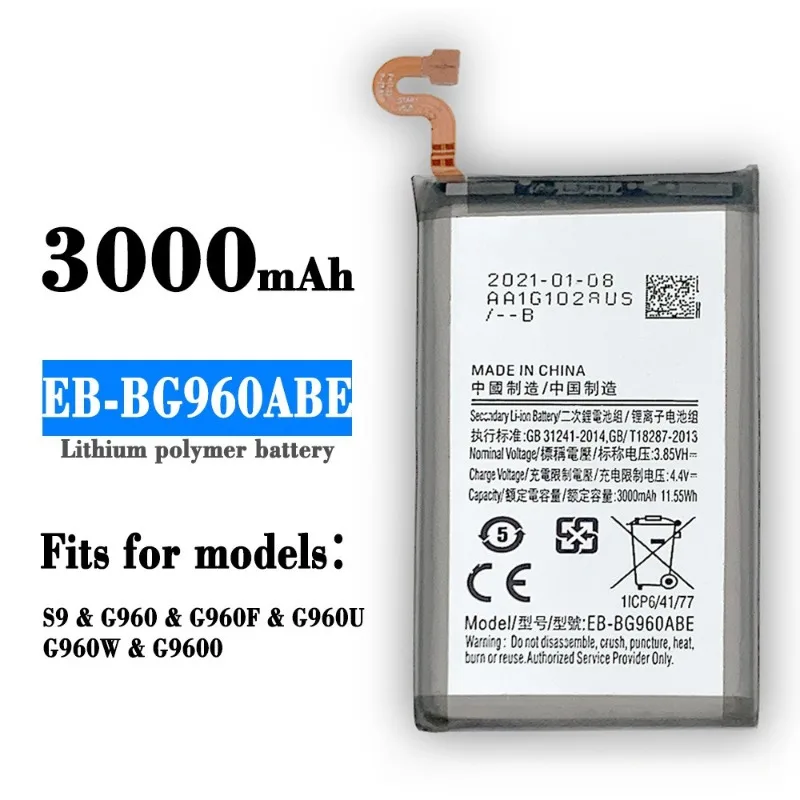 New Battery For Samsung Galaxy A52 A52S A50 A30 A30S S20 FE S21 Ultra S10 edge Plus S10e S10X S9 S8 S7 Lithium Polymer Battery