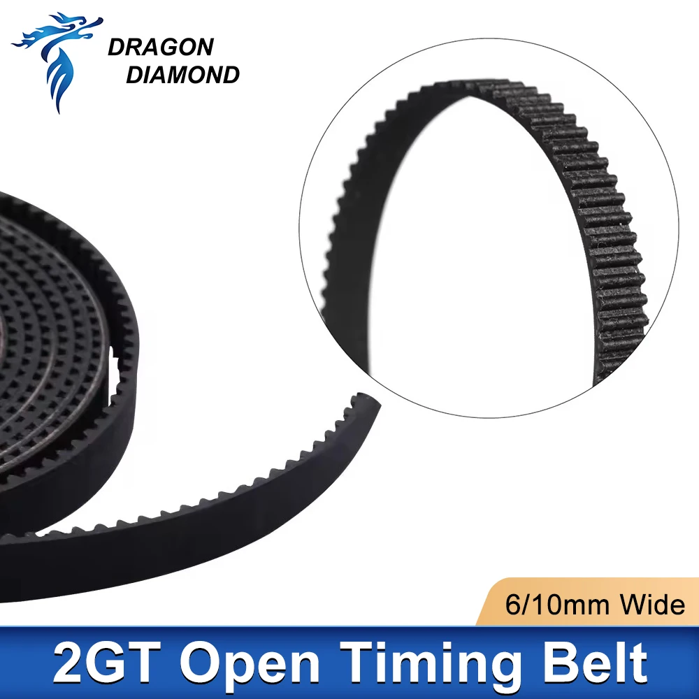 

2GT Open Timing Belt PU Belt Width 5mm 10mm Open Belt for 3D Printer Belt