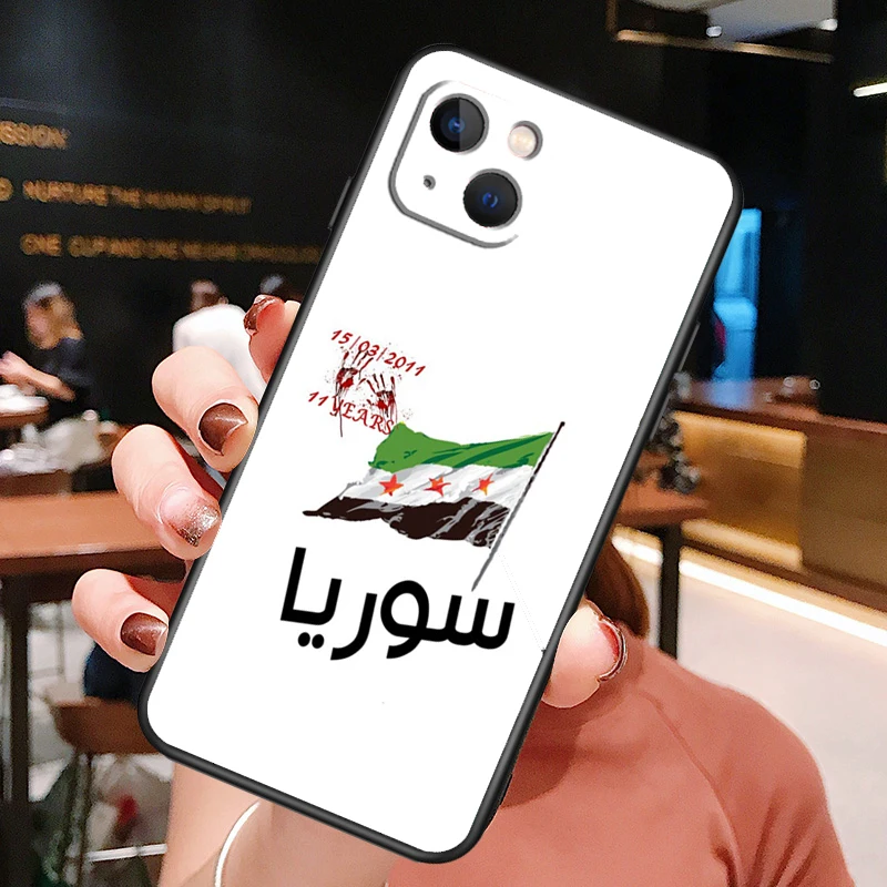 Syrian Revolution Flag Case For iPhone 14 15 16 Pro Max 11 12 13 Mini X XR XS Max 14 Plus Soft Cover
