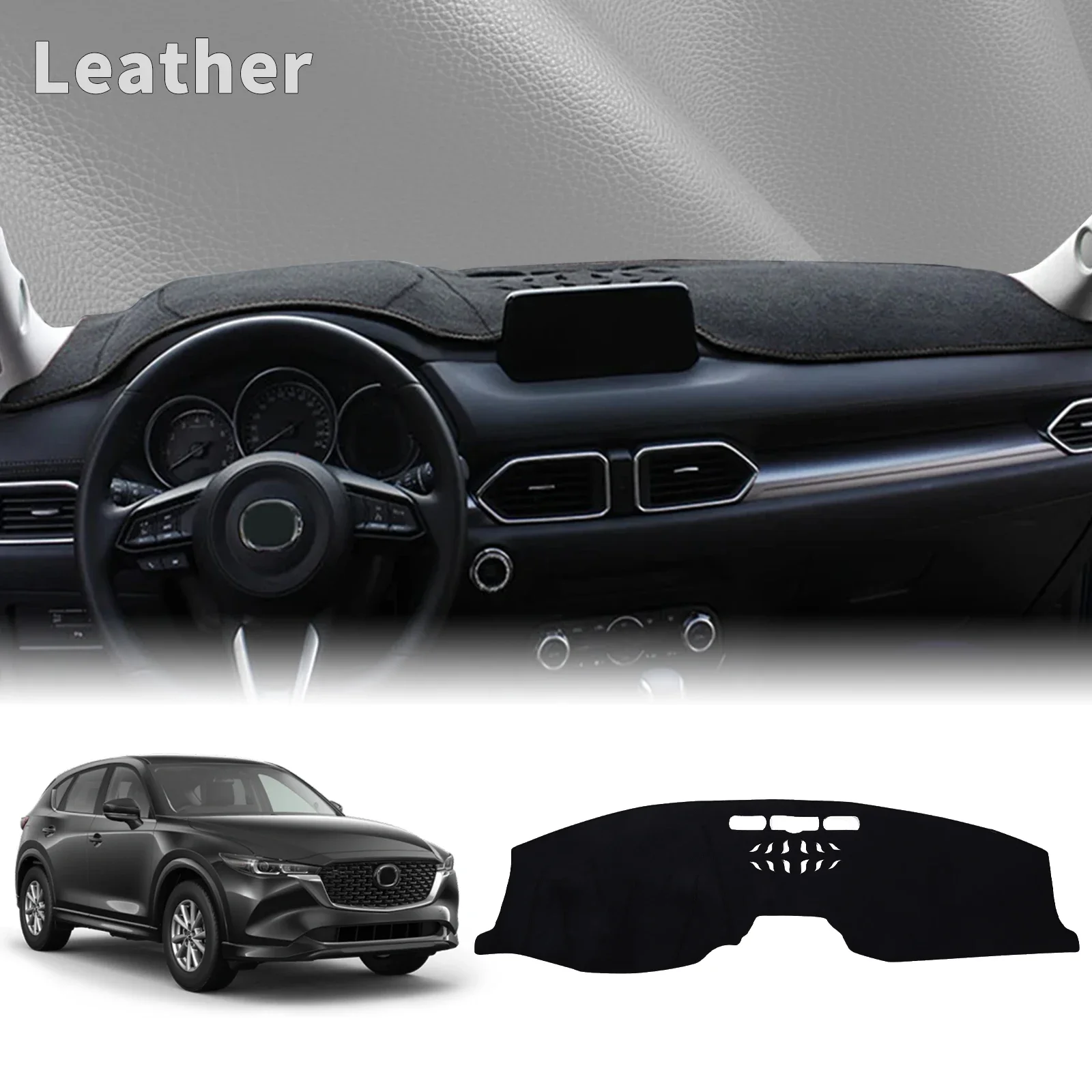 

fit for Mazda CX-5 CX5 CX 5 2021-2017 7.0 inch Car Dashmat Dashboard Cover Pad DashMat Sunshade Protective Carpet Accessories