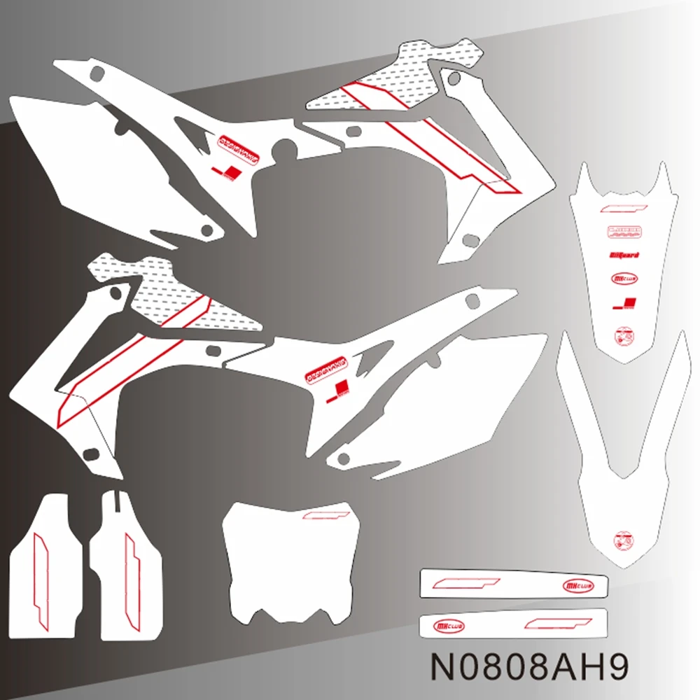 For HONDA CRF250 CRF 250 2014 2015 2016 2017 CRF450 CRF 450 2013 2014 2015 2016 Graphics Decals Stickers Background N0808AH