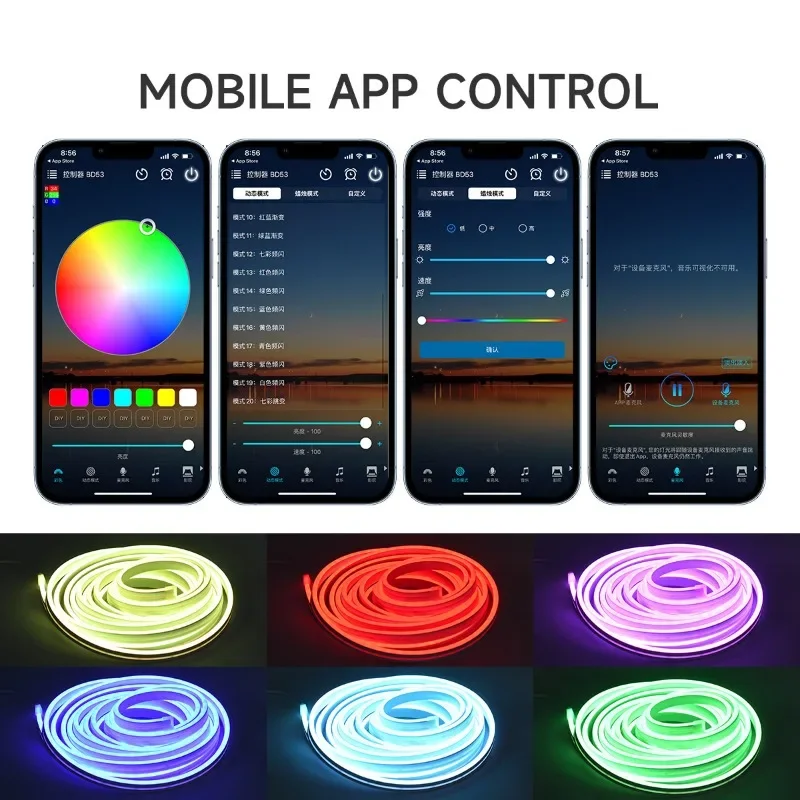 

Trunk Ambient Light for Tesla Model 3 Highland 2025 Car Atmosphere Lamps APP Multi-mode RGB Strip Light Car Interior Accessories