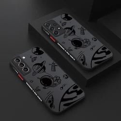 Cute Space Astronaut Phone Case For Samsung Galaxy A52 S22 S21 Ultra S20 FE Plus A54 A34 A14 A71 A51 S23 S24 Ultra A53 5G Coque