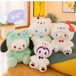 Sanrio-juguete de peluche de Hello Kitty, Cinnamonroll, Pochacco, Kuromi, muñeco de dibujos animados, regalo de cumpleaños y Navidad, 25cm